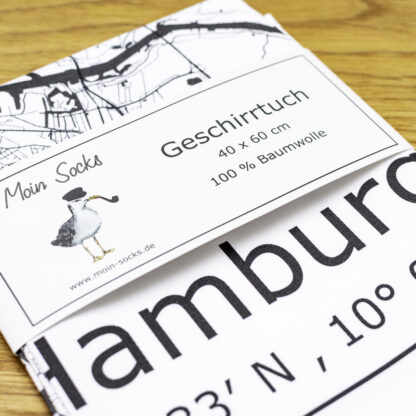 Geschirrtuch Hamburg Detail